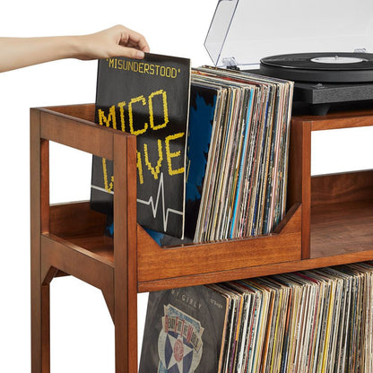Crosley Furniture - Asheville Large Record Player Stand With Vinyl Storage - CF1148-WA view 7