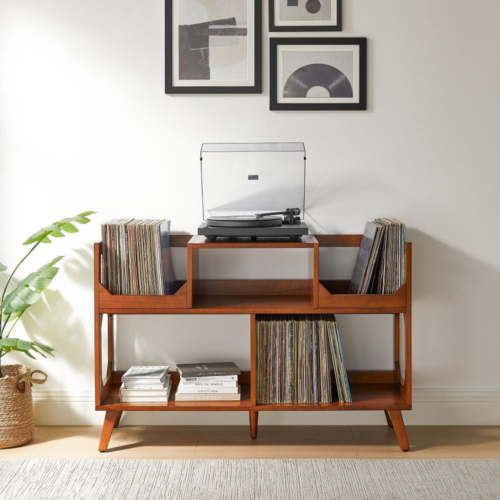 Crosley Furniture - Asheville Large Record Player Stand With Vinyl Storage - CF1148-WA view 9