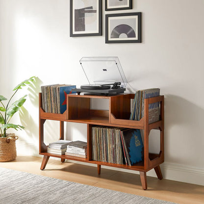 Crosley Furniture - Asheville Large Record Player Stand With Vinyl Storage - CF1148-WA view 0