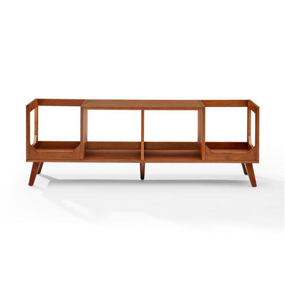 Crosley Furniture - Asheville Low Record Player Stand With Vinyl Storage - CF1149-WA view 2
