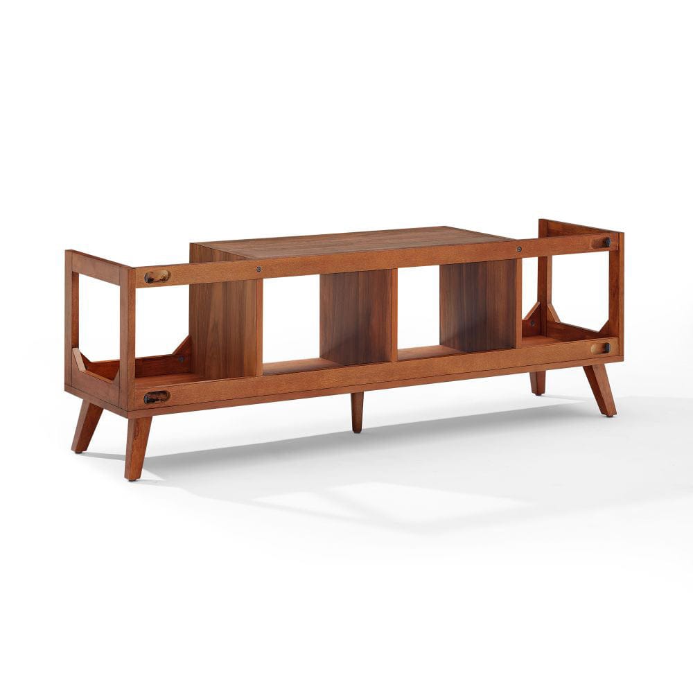 Crosley Furniture - Asheville Low Record Player Stand With Vinyl Storage - CF1149-WA view 3