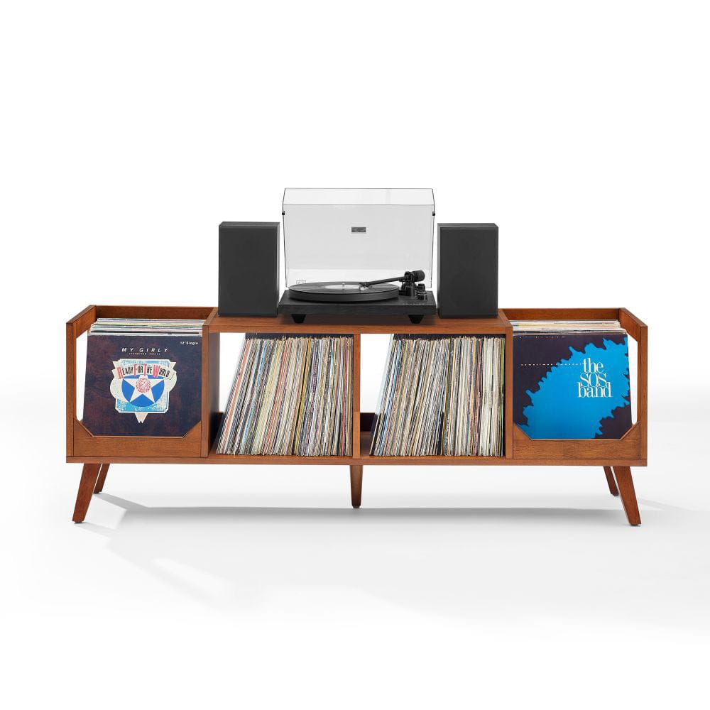 Crosley Furniture - Asheville Low Record Player Stand With Vinyl Storage - CF1149-WA view 4