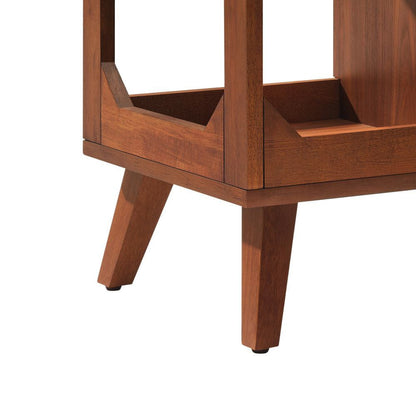 Crosley Furniture - Asheville Low Record Player Stand With Vinyl Storage - CF1149-WA view 5