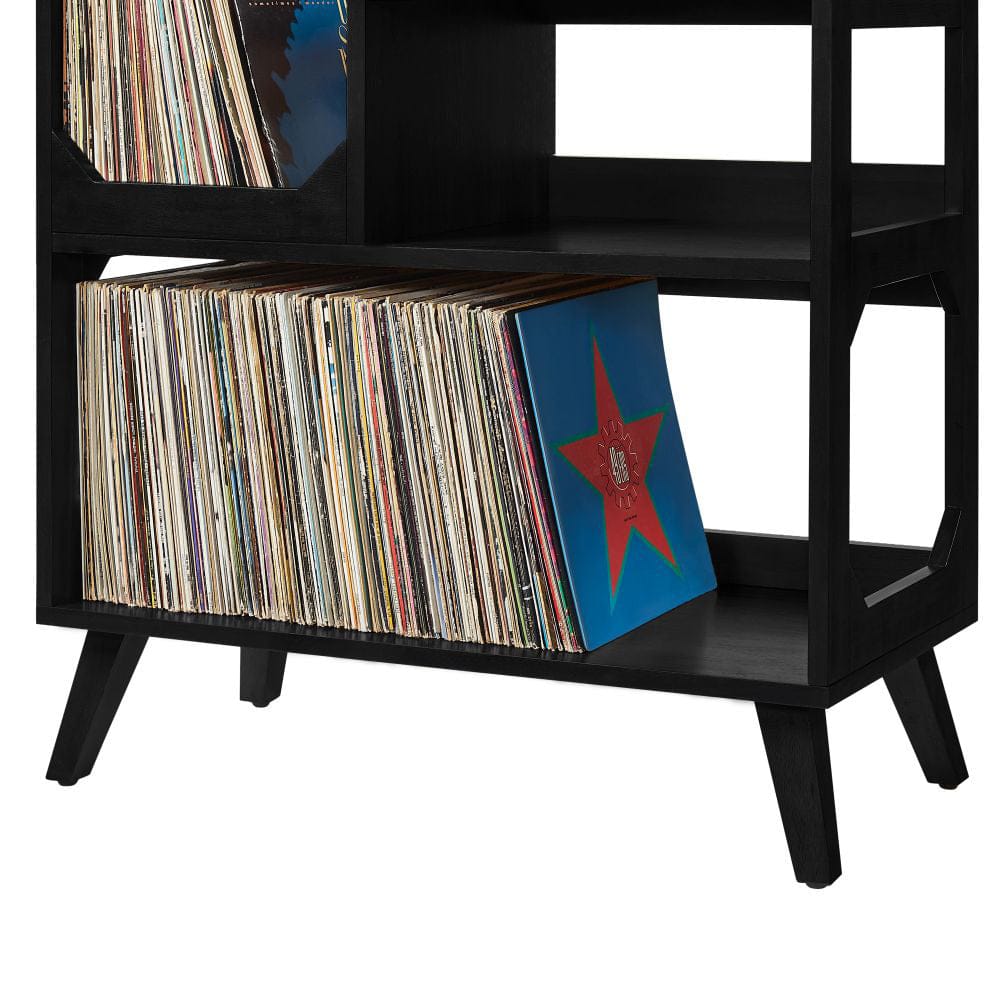 Crosley Furniture - Asheville Medium Record Player Stand With Vinyl Storage - CF1147-BK view 7