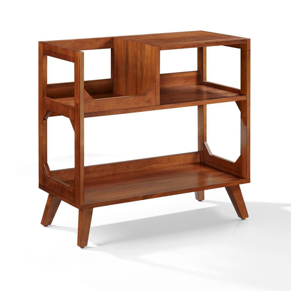 Crosley Furniture - Asheville Medium Record Player Stand With Vinyl Storage - CF1147-WA view 1