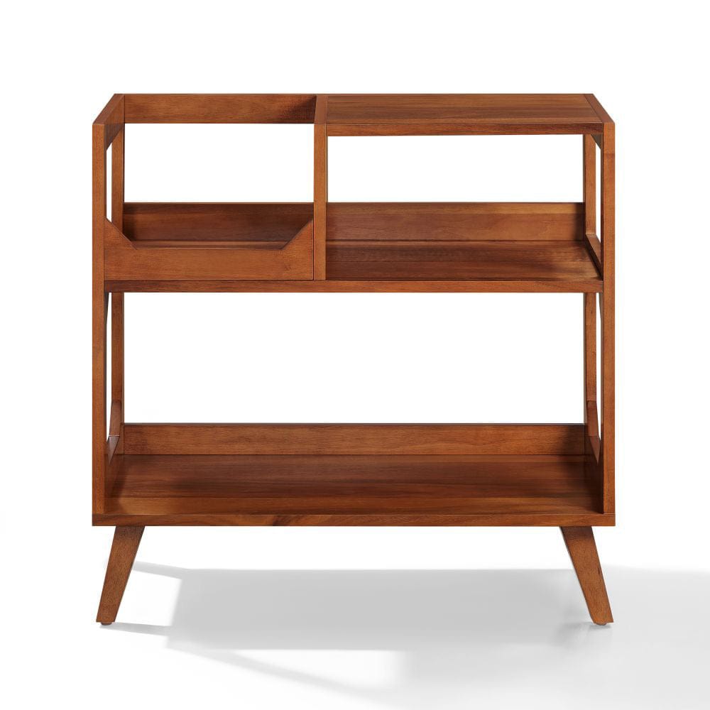 Crosley Furniture - Asheville Medium Record Player Stand With Vinyl Storage - CF1147-WA view 2