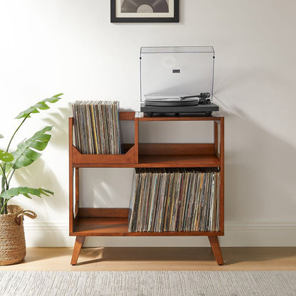 Crosley Furniture - Asheville Medium Record Player Stand With Vinyl Storage - CF1147-WA view 0