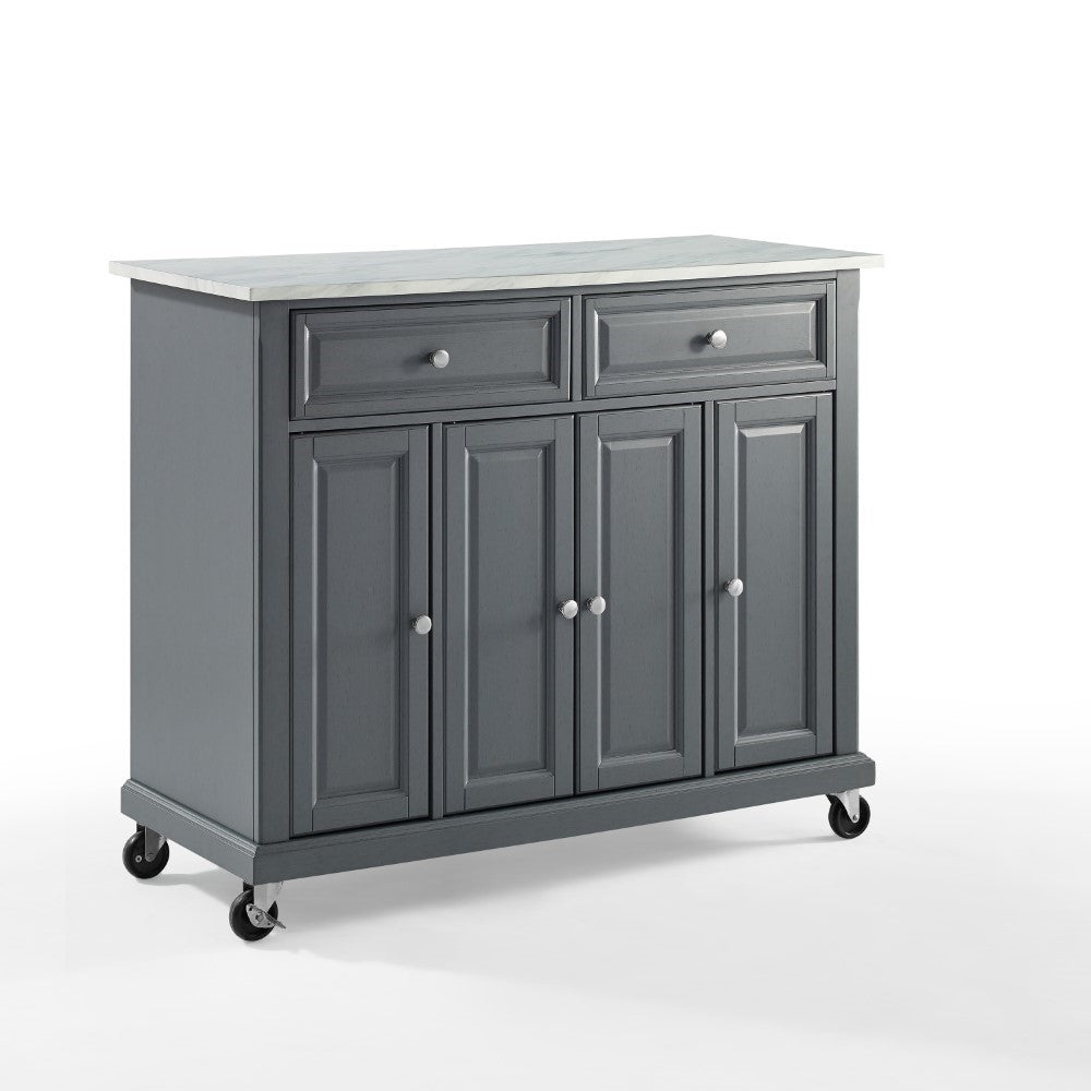 Crosley Furniture - Avery Kitchen Cart Gray - KF30043EGY veiw 1