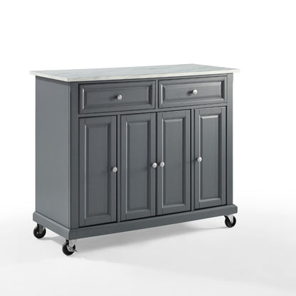 Crosley Furniture - Avery Kitchen Cart Gray - KF30043EGY veiw 1