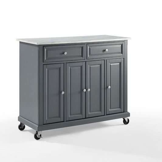 Crosley Furniture - Avery Kitchen Cart Gray - KF30043EGY veiw 1