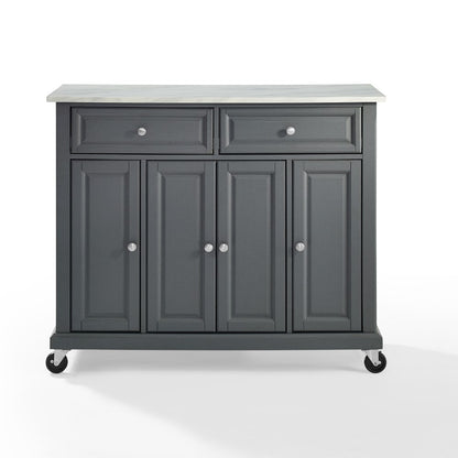 Crosley Furniture - Avery Kitchen Cart Gray - KF30043EGY veiw 4