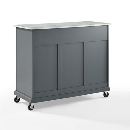 Crosley Furniture - Avery Kitchen Cart Gray - KF30043EGY veiw 5