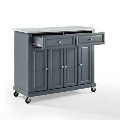 Crosley Furniture - Avery Kitchen Cart Gray - KF30043EGY veiw 6