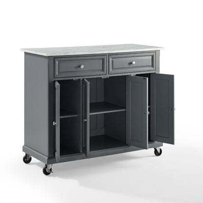 Crosley Furniture - Avery Kitchen Cart Gray - KF30043EGY veiw 7