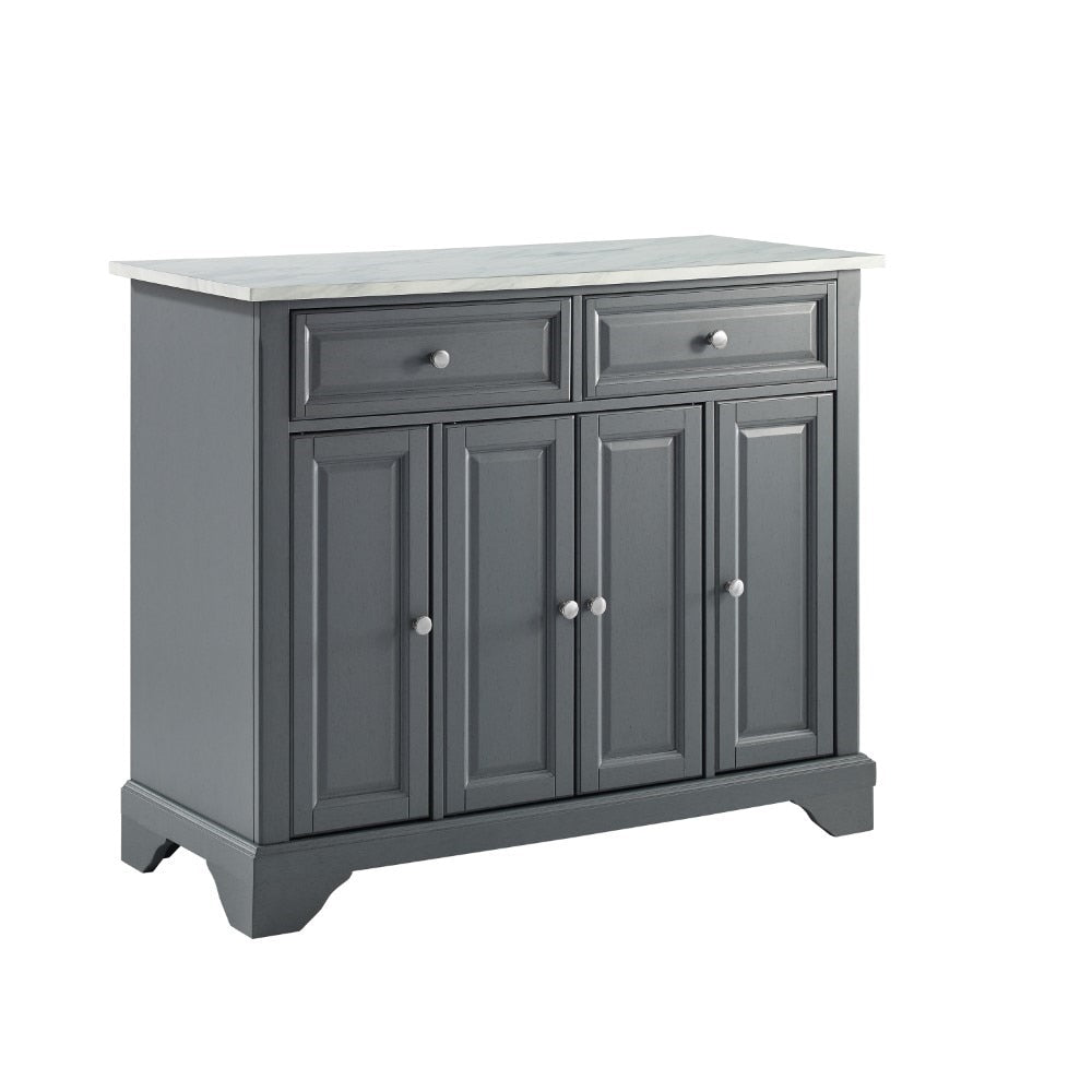 Crosley Furniture - Avery Kitchen Island Gray - KF30043BGY veiw 2