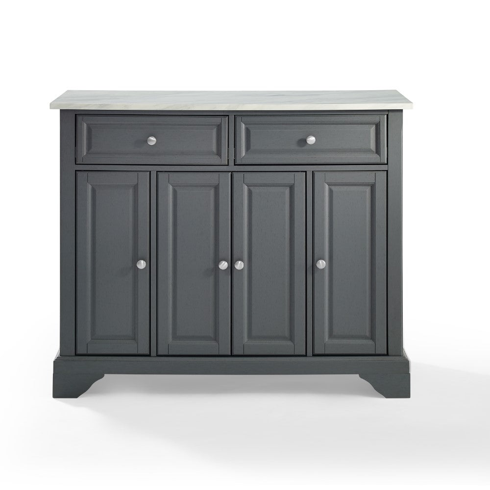 Crosley Furniture - Avery Kitchen Island Gray - KF30043BGY veiw 4