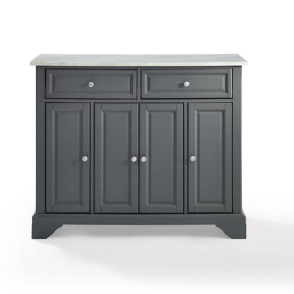 Crosley Furniture - Avery Kitchen Island Gray - KF30043BGY veiw 4