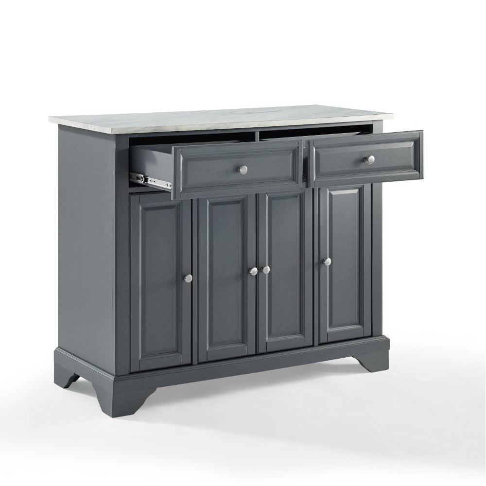 Crosley Furniture - Avery Kitchen Island Gray - KF30043BGY veiw 6
