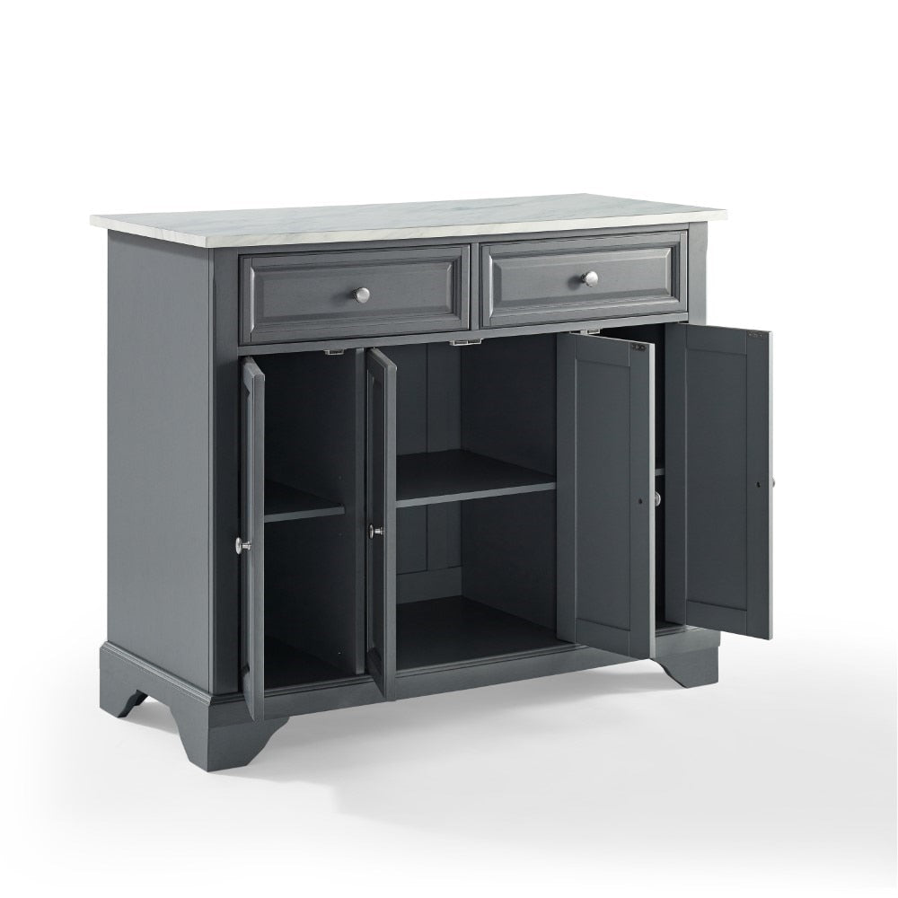 Crosley Furniture - Avery Kitchen Island Gray - KF30043BGY veiw 7