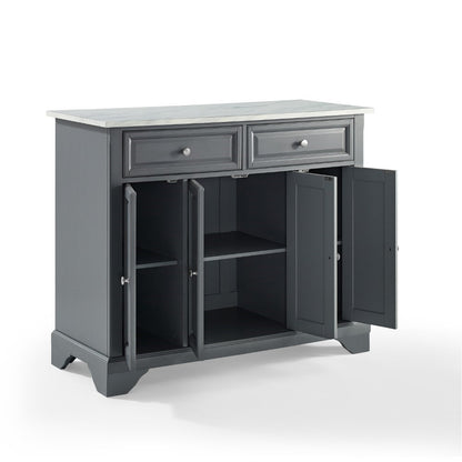 Crosley Furniture - Avery Kitchen Island Gray - KF30043BGY veiw 7
