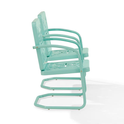 Crosley Furniture - Azalea 2-Piece Retro Outdoor Chair Set - 2 Chairs - CO1033-AQ view 3