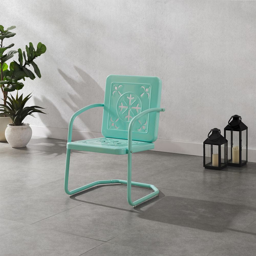 Crosley Furniture - Azalea 2-Piece Retro Outdoor Chair Set - 2 Chairs - CO1033-AQ view 8