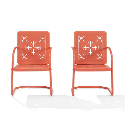 Crosley Furniture - Azalea 2-Piece Retro Outdoor Chair Set - 2 Chairs - CO1033-CO view 2
