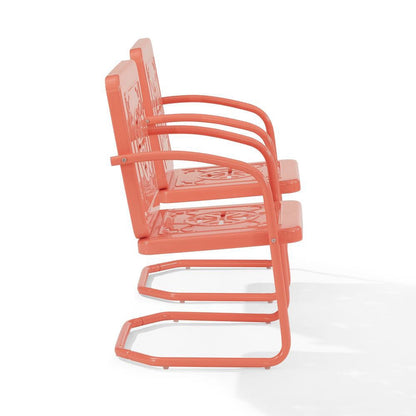 Crosley Furniture - Azalea 2-Piece Retro Outdoor Chair Set - 2 Chairs - CO1033-CO view 3