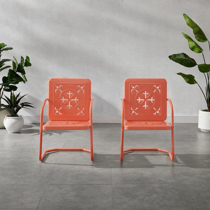 Crosley Furniture - Azalea 2-Piece Retro Outdoor Chair Set - 2 Chairs - CO1033-CO view 7