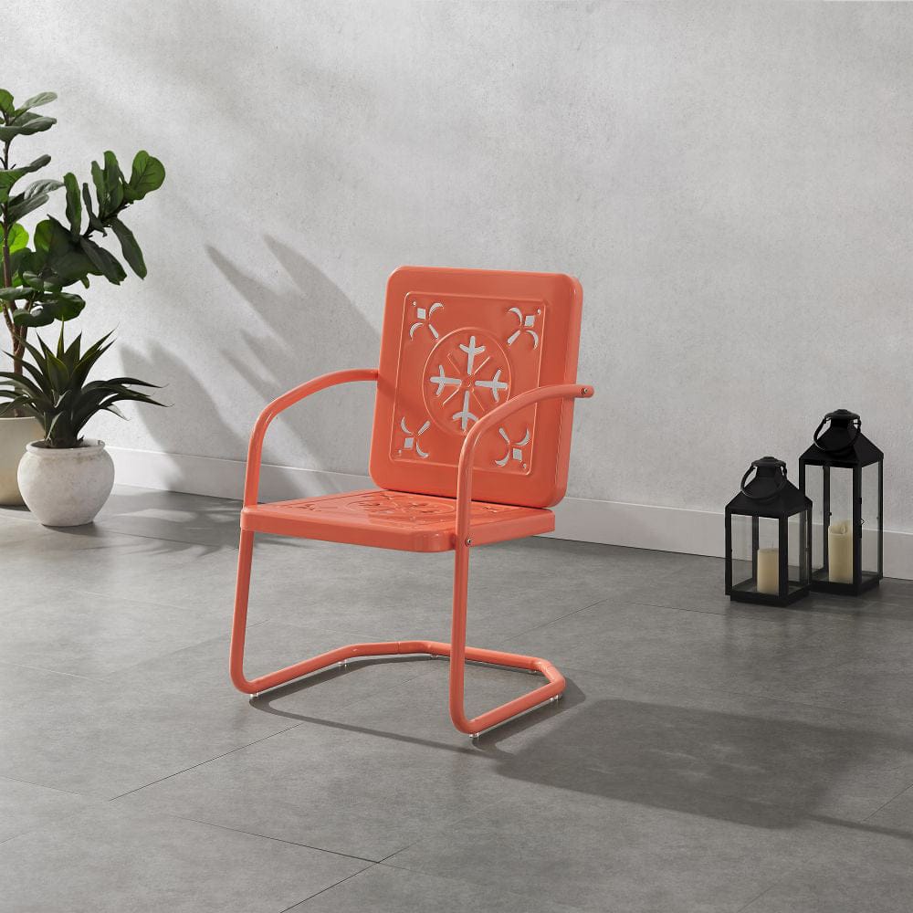 Crosley Furniture - Azalea 2-Piece Retro Outdoor Chair Set - 2 Chairs - CO1033-CO view 8
