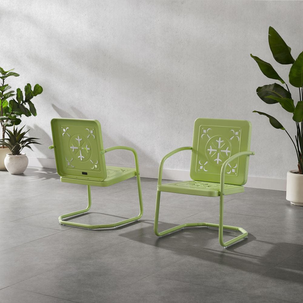 Crosley Furniture - Azalea 2-Piece Retro Outdoor Chair Set - 2 Chairs - CO1033-KL view 6