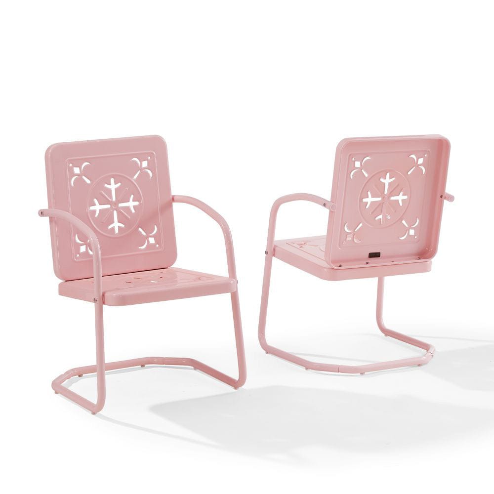 Crosley Furniture - Azalea 2-Piece Retro Outdoor Chair Set - 2 Chairs - CO1033-PI view 1