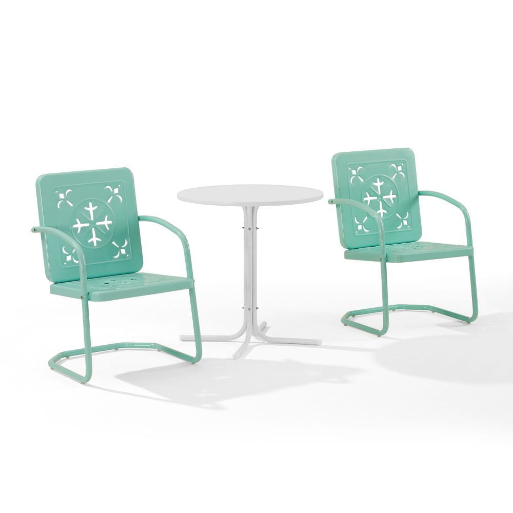 Crosley Furniture - Azalea 3-Piece Retro Outdoor Bistro Set - Bistro Table & 2 Chairs - KO10023AQ view 1