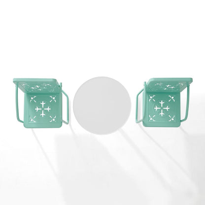 Crosley Furniture - Azalea 3-Piece Retro Outdoor Bistro Set - Bistro Table & 2 Chairs - KO10023AQ view 5