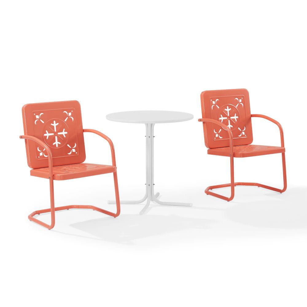 Crosley Furniture - Azalea 3-Piece Retro Outdoor Bistro Set - Bistro Table & 2 Chairs - KO10023CO view 1