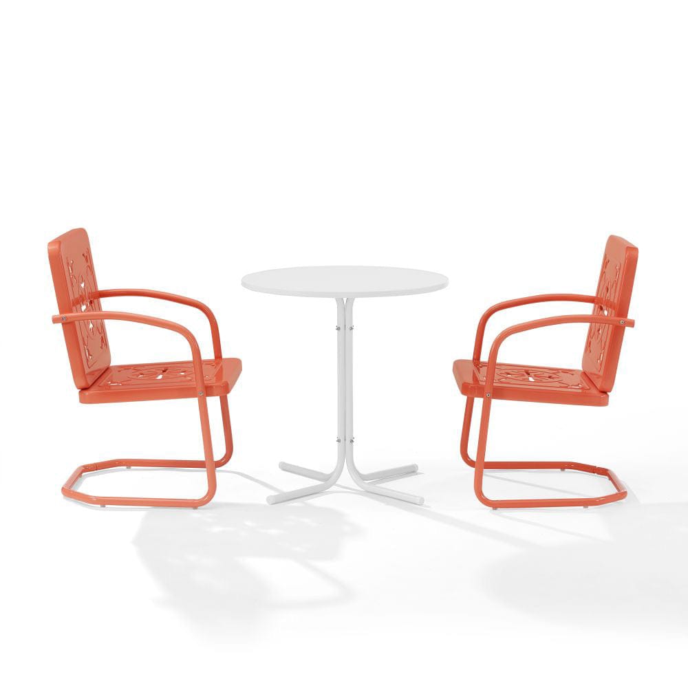 Crosley Furniture - Azalea 3-Piece Retro Outdoor Bistro Set - Bistro Table & 2 Chairs - KO10023CO view 4