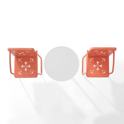 Crosley Furniture - Azalea 3-Piece Retro Outdoor Bistro Set - Bistro Table & 2 Chairs - KO10023CO view 5
