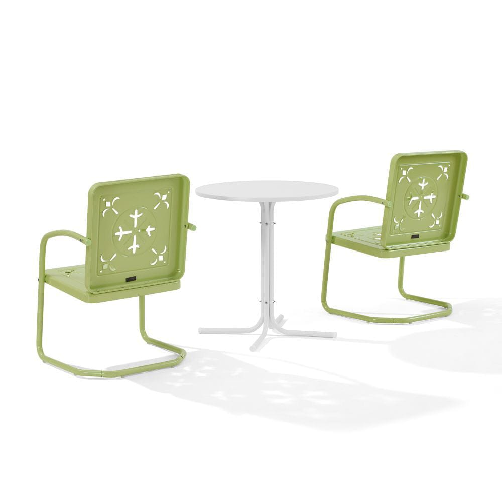 Crosley Furniture - Azalea 3-Piece Retro Outdoor Bistro Set - Bistro Table & 2 Chairs - KO10023KL view 3