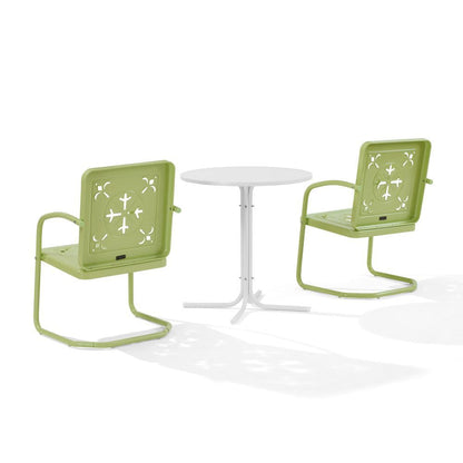 Crosley Furniture - Azalea 3-Piece Retro Outdoor Bistro Set - Bistro Table & 2 Chairs - KO10023KL view 3