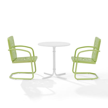 Crosley Furniture - Azalea 3-Piece Retro Outdoor Bistro Set - Bistro Table & 2 Chairs - KO10023KL view 4