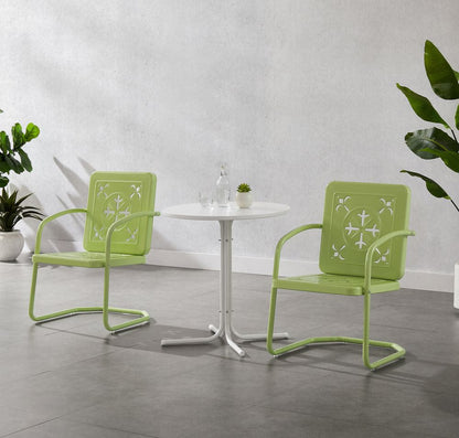 Crosley Furniture - Azalea 3-Piece Retro Outdoor Bistro Set - Bistro Table & 2 Chairs - KO10023KL view 6
