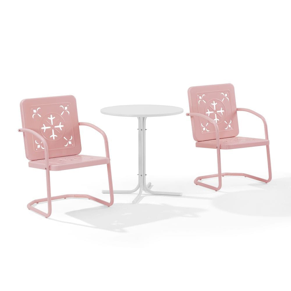 Crosley Furniture - Azalea 3-Piece Retro Outdoor Bistro Set - Bistro Table & 2 Chairs - KO10023PI view 1