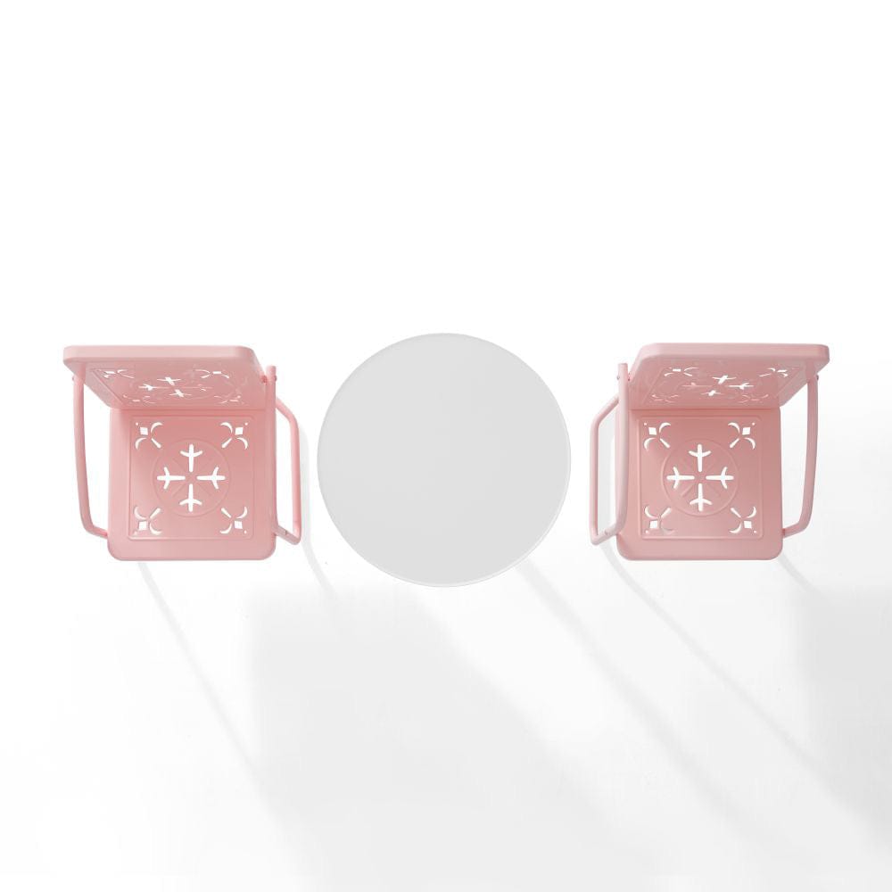 Crosley Furniture - Azalea 3-Piece Retro Outdoor Bistro Set - Bistro Table & 2 Chairs - KO10023PI view 5