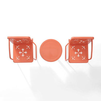 Crosley Furniture - Azalea 3-Piece Retro Outdoor Chair Set - Side Table & 2 Chairs - KO10025CO view 4