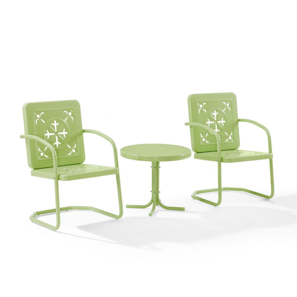 Crosley Furniture - Azalea 3-Piece Retro Outdoor Chair Set - Side Table & 2 Chairs - KO10025KL view 1