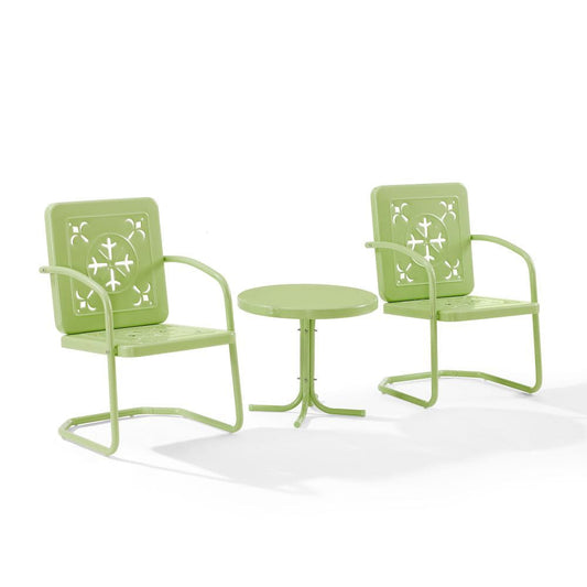 Crosley Furniture - Azalea 3-Piece Retro Outdoor Chair Set - Side Table & 2 Chairs - KO10025KL view 1