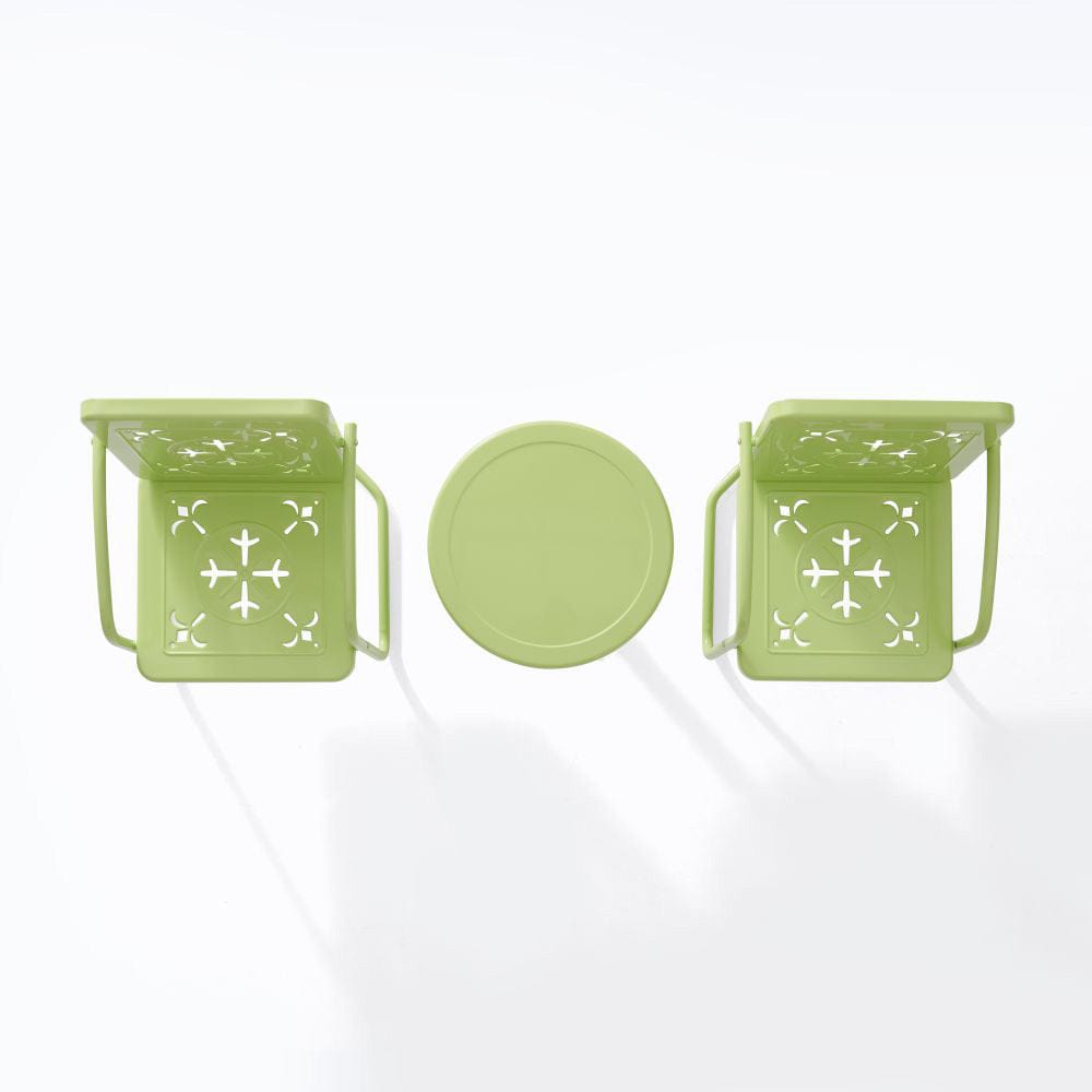 Crosley Furniture - Azalea 3-Piece Retro Outdoor Chair Set - Side Table & 2 Chairs - KO10025KL view 4