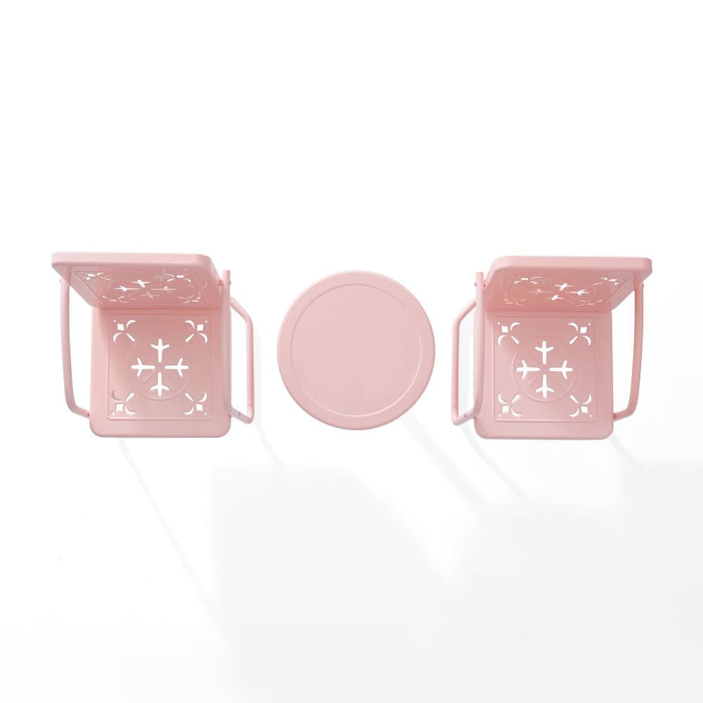 Crosley Furniture - Azalea 3-Piece Retro Outdoor Chair Set - Side Table & 2 Chairs - KO10025PI view 4