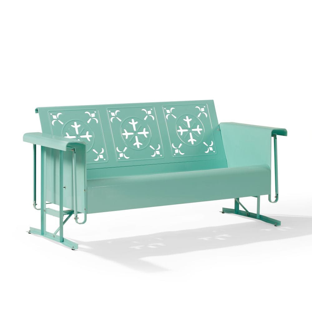 Crosley Furniture - Azalea Retro Outdoor Sofa Glider - CO1034-AQ view 1
