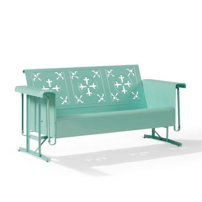 Crosley Furniture - Azalea Retro Outdoor Sofa Glider - CO1034-AQ view 1